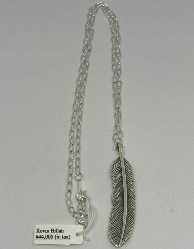 ■インディアンジュエリー■NAVAJO族（ナバホ族）Kevin Billah■フェザーネックレス