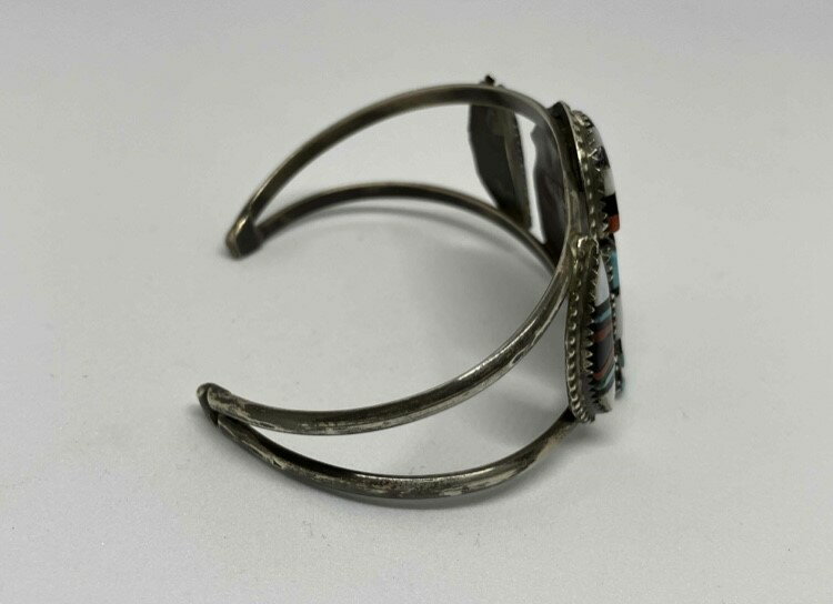 インディアンジュエリー■ZUNI族（ズニ族）H.E. Cellicion■バングル（ZUNI-B-031) レインボーマン