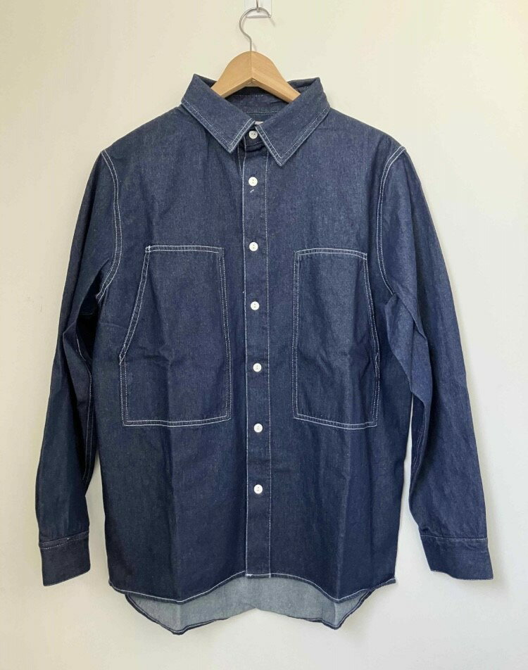 Rakuten - (BIG MIKE/ビッグマイク) デニムユーティリティL/Sシャツ / ONE WASH （メンズ）Lサイズ