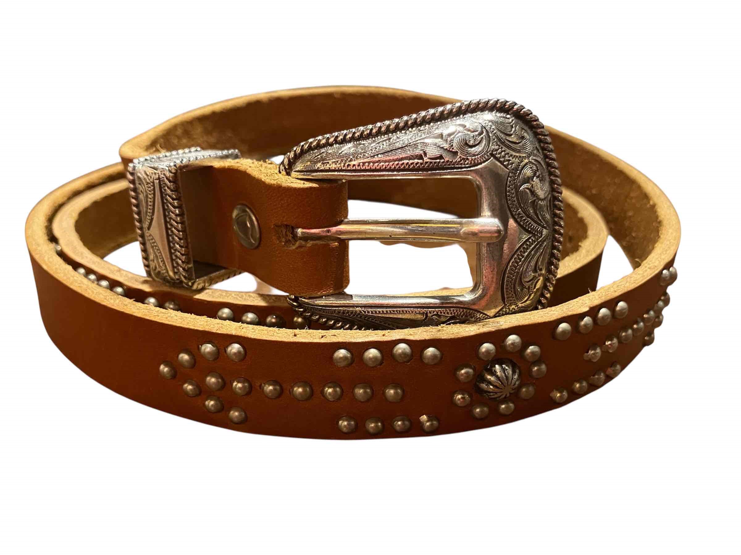 HTC Belt #Western Narrow Born&Arrow Umbrella 0.75　ライトブラウン (サイズ34)