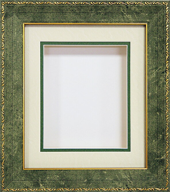 シャドーボックス用額 4×5インチサイズ B-90 グリーン