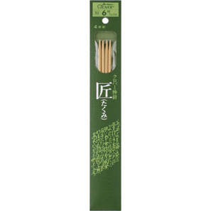 Knitting Needles - クロバー 棒針 匠4本針20cm 6号 メール便/宅配便可 54-456