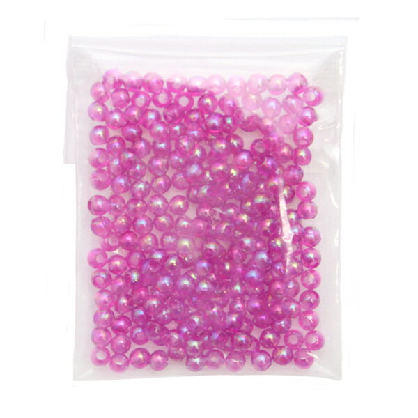 軽くて丈夫なビーズです バリエーション豊富なプラスチックビーズを組み合わせて、オリジナルアクセサリーなどを作ってみませんか？ サイズ : 4mm 穴サイズ：1.5mm 入り数 : 約200個 素材 : プラスチック ※撮影により、色の表示が実物とは違う場合がございます。