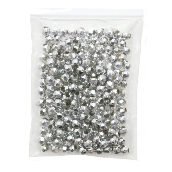 SH カットビーズ DX 4mm プラスチックビーズ No.S 《シルバー》 メール便/宅配便可
