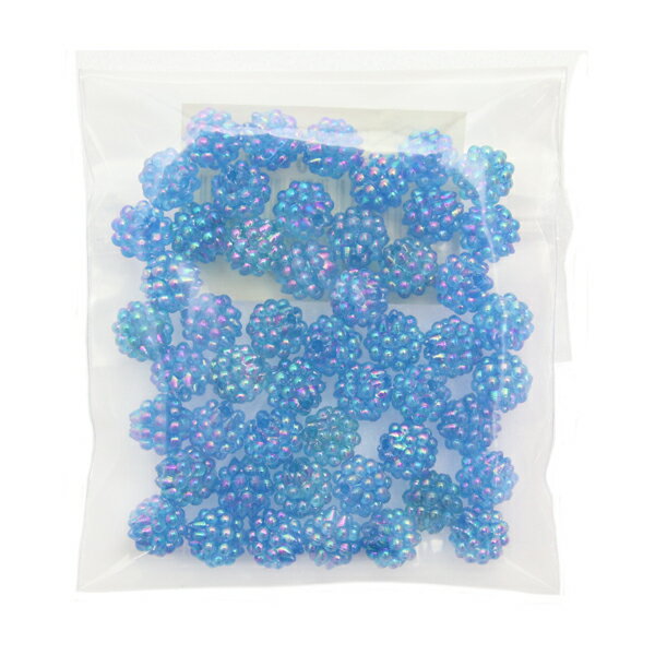 DX ベリービーズ 8mm プラスチックビーズ No.9 《ブルー》 メール便/宅配便可