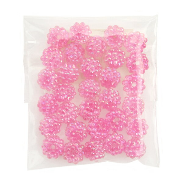 SH ベリービーズ 10mm プラスチックビーズ No.3 《ピンク》 メール便/宅配便可