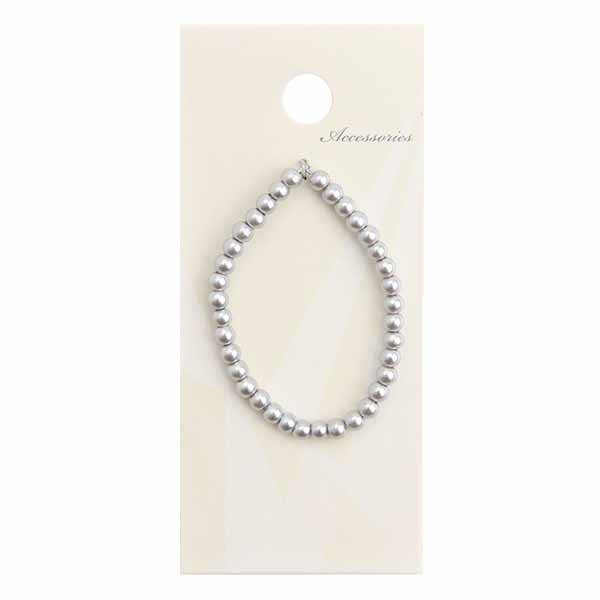 ガラスパール3mm シルバー BJ-726 メール便/宅配便可