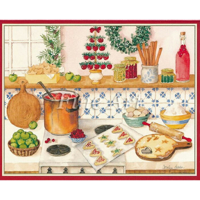 乐天商城 - シャドープリント「Xmasキッチン」FA17-27 メール便/宅配便可