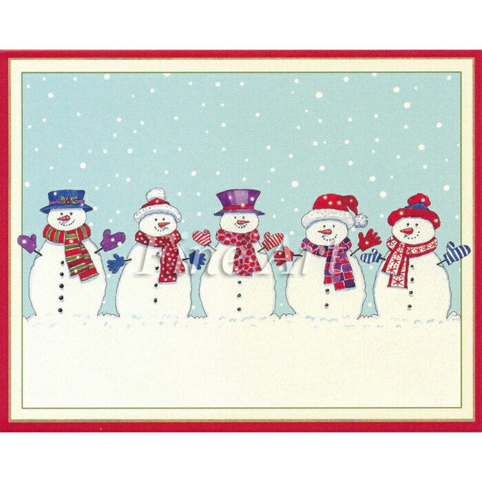 シャドープリント「仲良し雪だるま」FA17-30 メール便/宅配便可