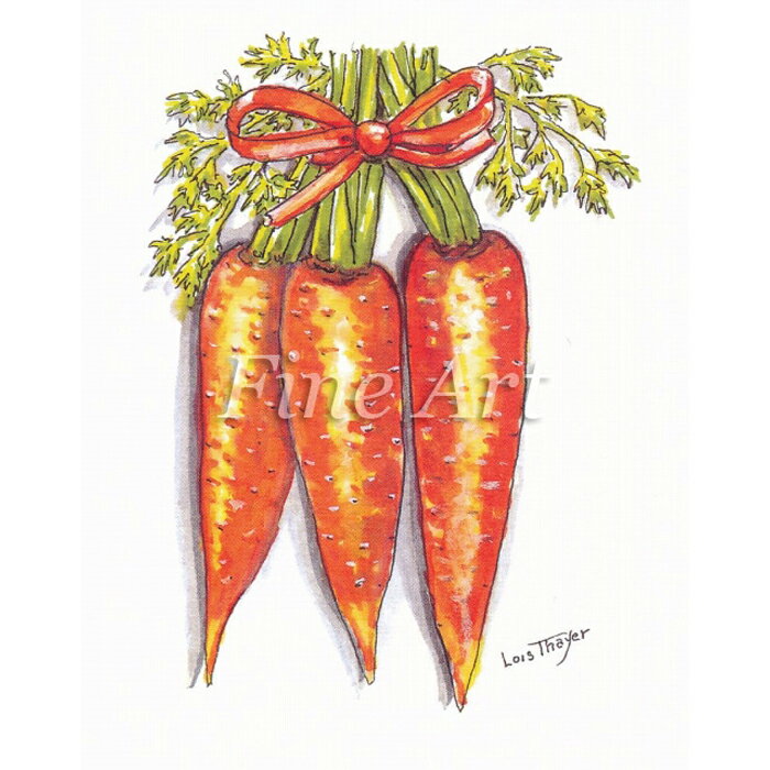 シャドープリント「にんじん」FA18-086 メール便/宅配便可