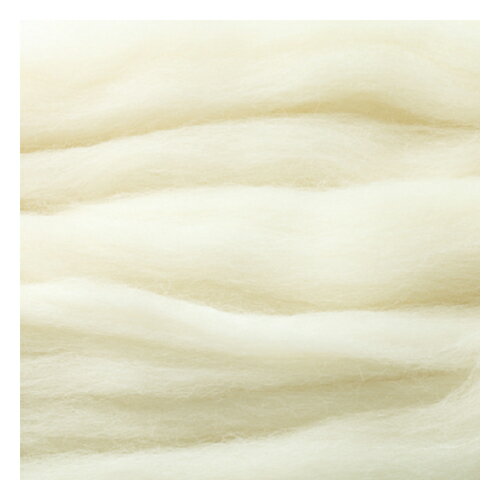 ハマナカ リアル羊毛フェルト 植毛ストレート ホワイト h440-005-551