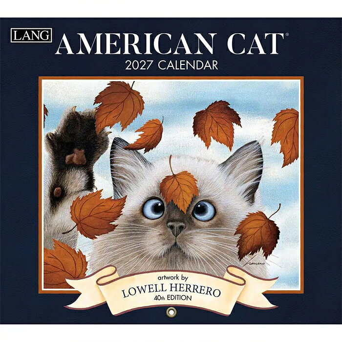 2027年 輸入カレンダー LANG社 ラング AMERICAN CAT