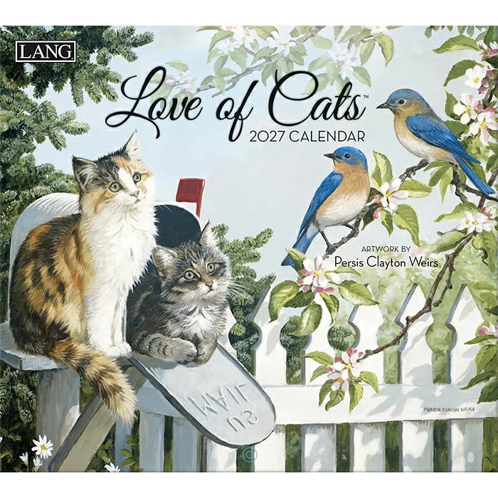 2027年 輸入カレンダー LANG社 ラング Love of Cats