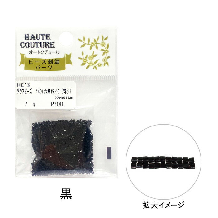 MIYUKI グラスビーズ 六角ビーズ 特小 黒 メール便/宅配便可 hc13