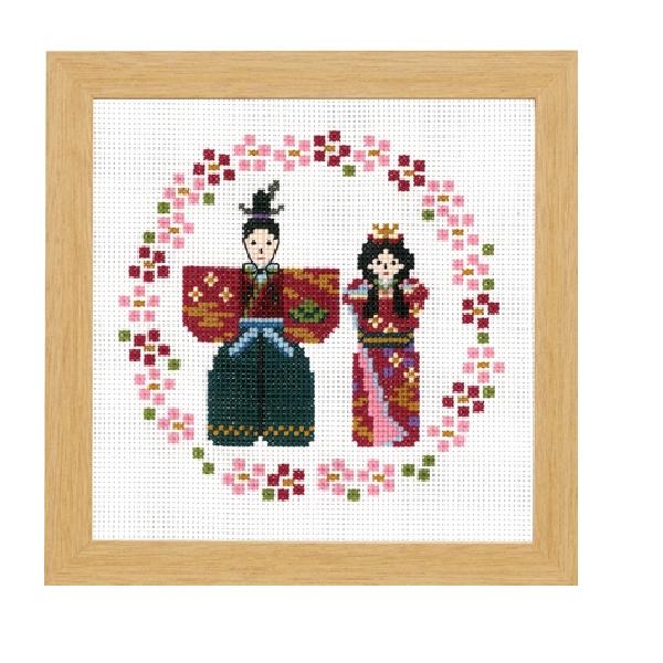 オリムパス 刺繍 キット クロスステッチ 立ち雛 メール便/宅配便可 no-7457