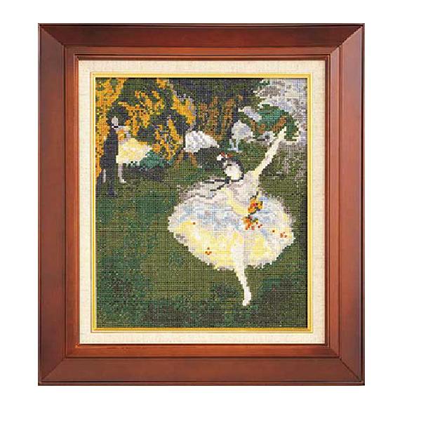 オリムパス 刺繍 キット クロスステッチ 「舞台の踊り子」 ドガ作 メール便/宅配便可 no-876