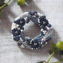 K.omonoさんの刺繍アクセサリーキット honabatakeブローチ blue メール便/宅配便可 phc-084-3(3)