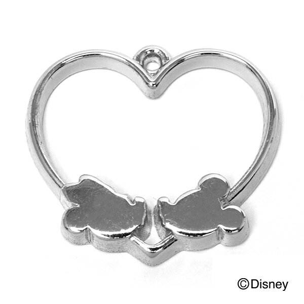ディズニー フレームチャーム ミッキー＆ミニー LICD-45S シルバー メール便/宅配便可