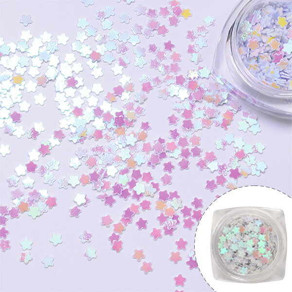 商品名：レジンクラフト 封入パーツ スパンコール 花 メール便/宅配便可品　番：rs-788素　材：PVC、PS(容器)容量：約2.5g詳　細：※生産工程上、カケ・割れなど混在する可能性がございます。ご了承ください。レジン シャカシャカ 空間デザイン ネイル アレンジ ハンドメイド パーツ アクセサリー シャカシャカシリコンモチーフの作品にピッタリなスパンコールです。 オーロラ加工がしてあり、シャカシャカ動くとキラッとかわいいです。 ネイルアートやハンドメイド資材として、使い方いろいろ♪商品名：レジンクラフト 封入パーツ スパンコール 花 メール便/宅配便可素　材：PVC、PS(容器)詳　細：※生産工程上、カケ・割れなど混在する可能性がございます。ご了承ください。