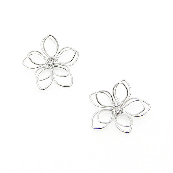 2個入り 下のお花のワイヤー部分のサイズ：約20×20mm 素材：鉄