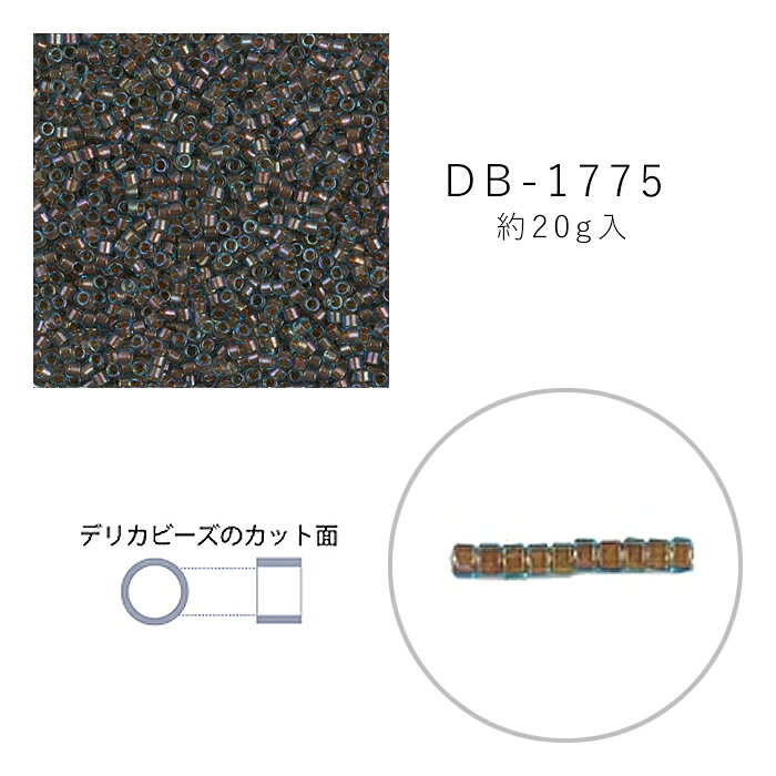乐天商城 - MIYUKI デリカビーズ DB-1775 ダークアクア中染 20g メール便/宅配便可 db-1775-20g