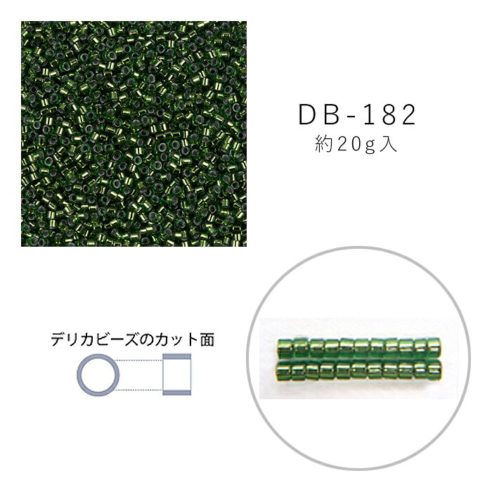 乐天商城 - MIYUKI デリカビーズ DB-182 グリーンスキ コパー 銅引 20g メール便/宅配便可 db-182-20g