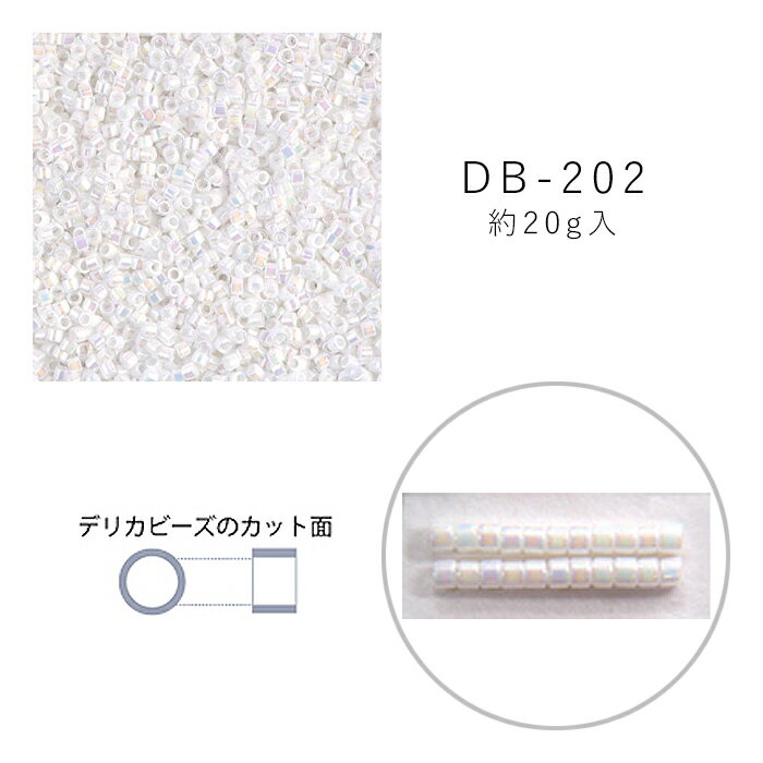 MIYUKI デリカビーズ DB-202 白ギョクAB 20g メール便/宅配便可 db-202-20gのサムネイル