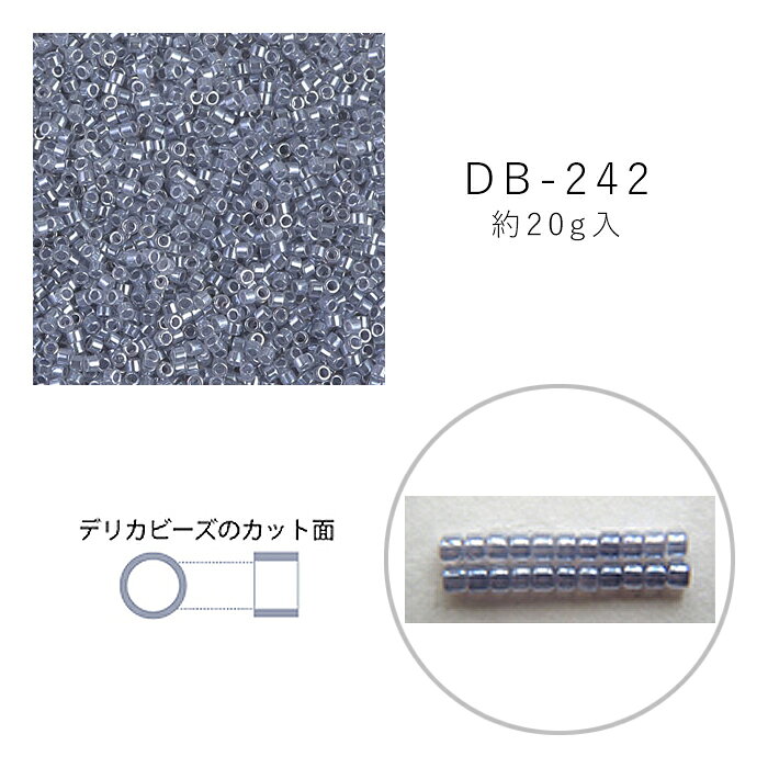 MIYUKI デリカビーズ DB-242 セイロン焼付ラスター 20g メール便/宅配便可 db-242-20g