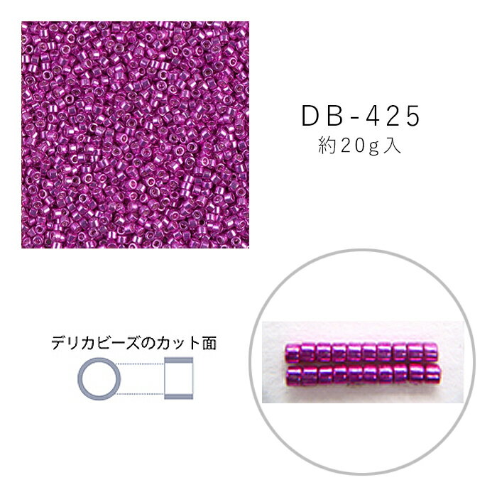 MIYUKI デリカビーズ DB-425 外銀メッキ 着色 20g メール便/宅配便可 db-425-20g