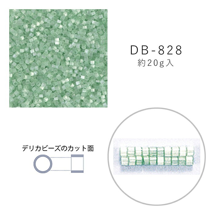 MIYUKI デリカビーズ DB-828 シルクエナメル焼付 20g メール便/宅配便可 db-828-20g