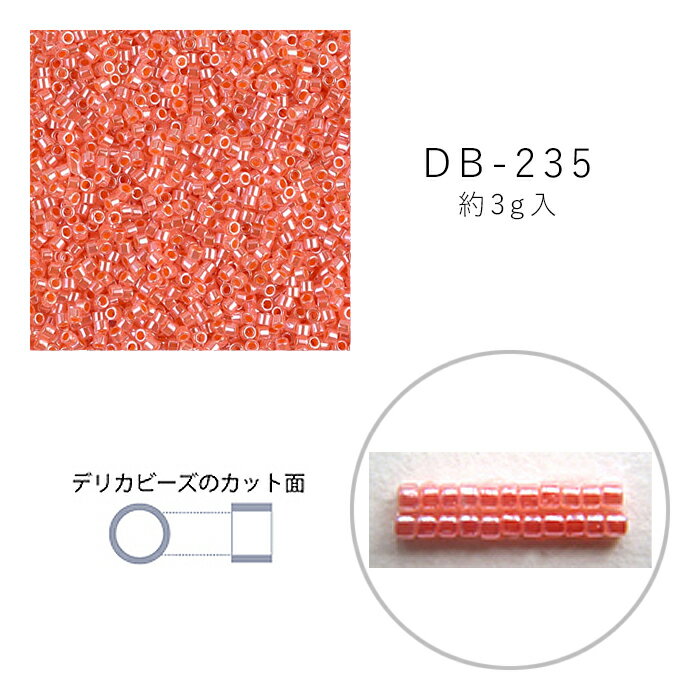 MIYUKI デリカビーズ DB-235 セイロン中染 3g メール便/宅配便可 db-235-3g