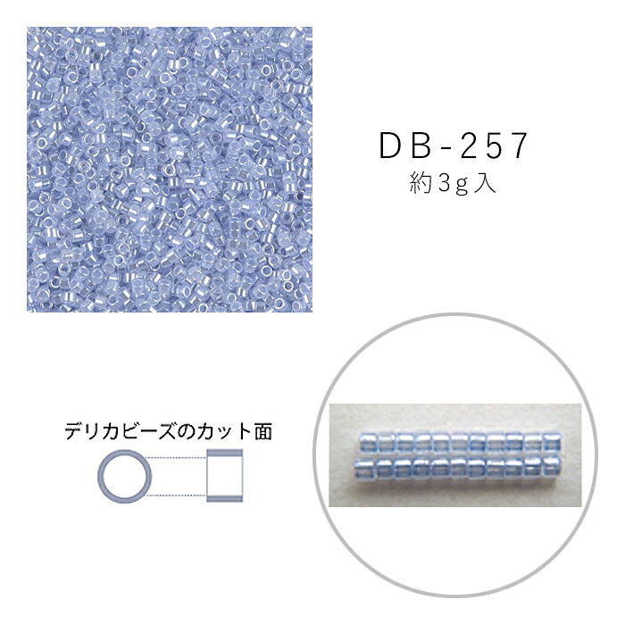 MIYUKI デリカビーズ DB-257 セイロン中染 3g メール便/宅配便可 db-257-3g