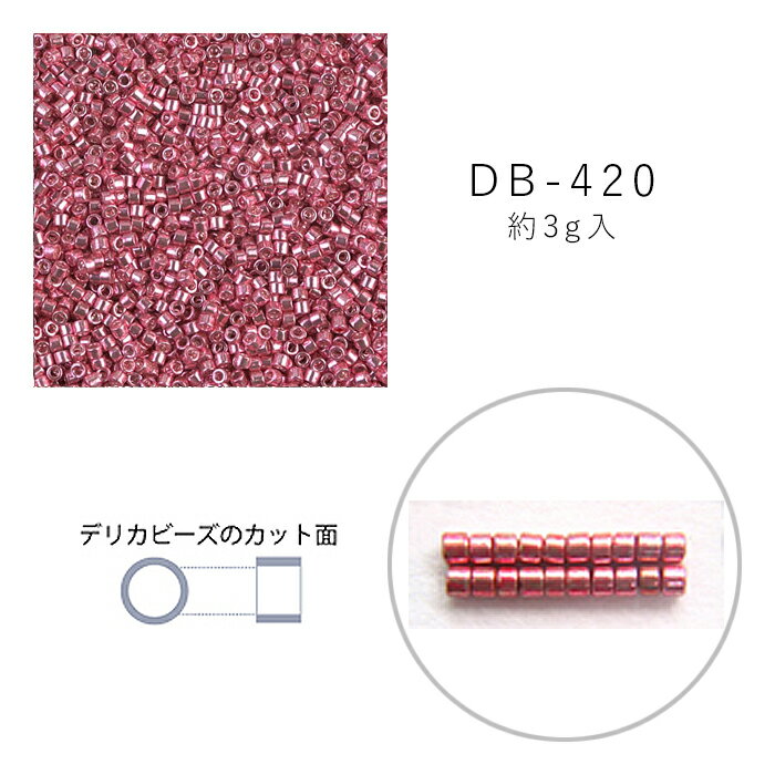 MIYUKI デリカビーズ DB-420 外銀メッキ 着色 3g メール便/宅配便可 db-420-3g