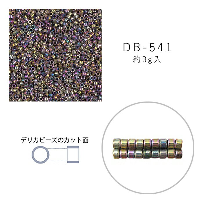 乐天商城 - MIYUKI デリカビーズ DB-541 パラジュームレインボー 3g メール便/宅配便可 db-541-3g