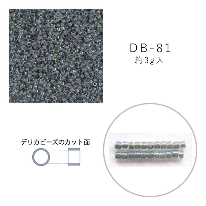 Rakuten - MIYUKI デリカビーズ DB-81 クリスタル中染 3g メール便/宅配便可 db-81-3g