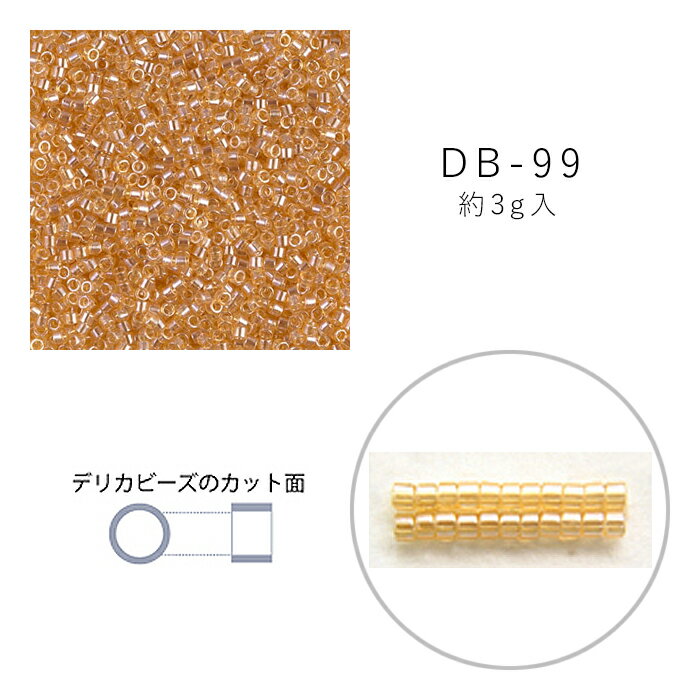 MIYUKI デリカビーズ DB-99 金茶ラスター 3g メール便/宅配便可 db-99-3g