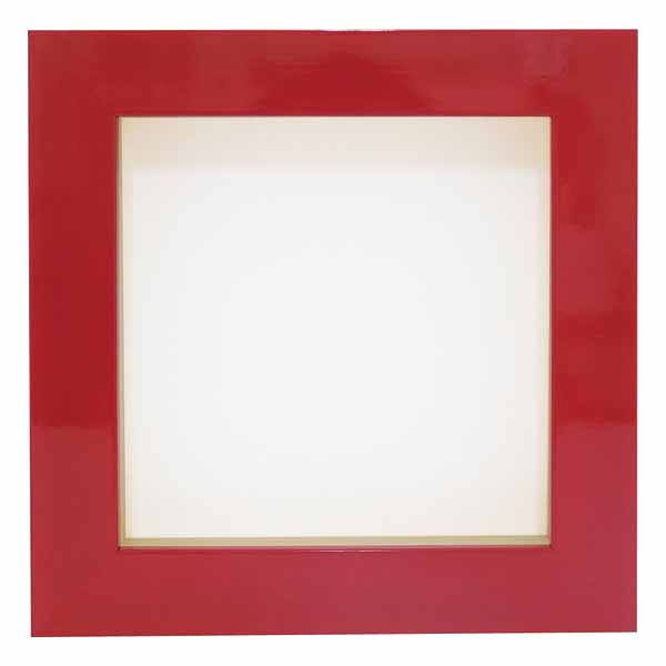 シャドーボックス用額 6×6インチサイズ N-51 レッド マットなし