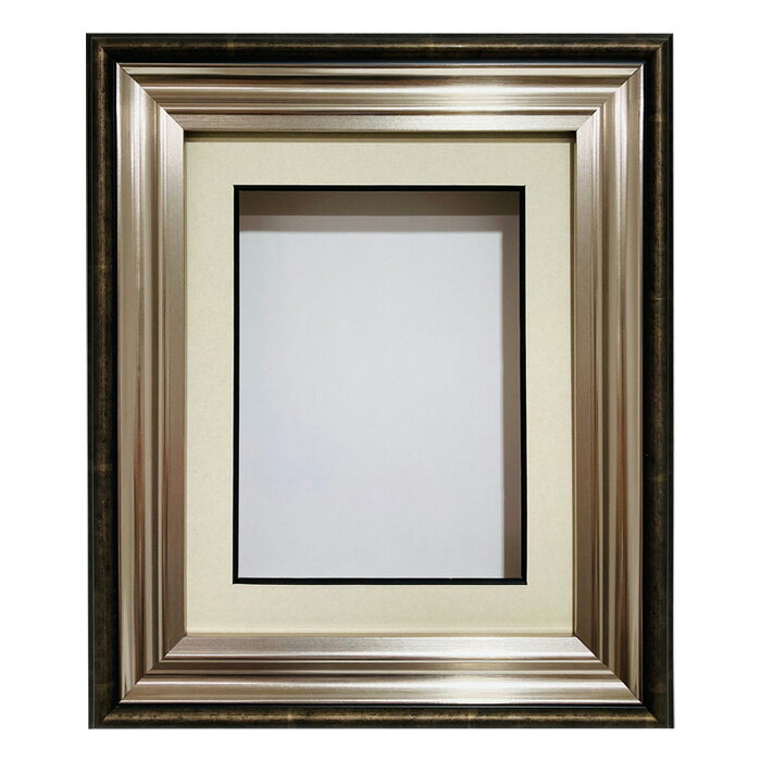 シャドーボックス用額 和風カードサイズ O-88 シルバー