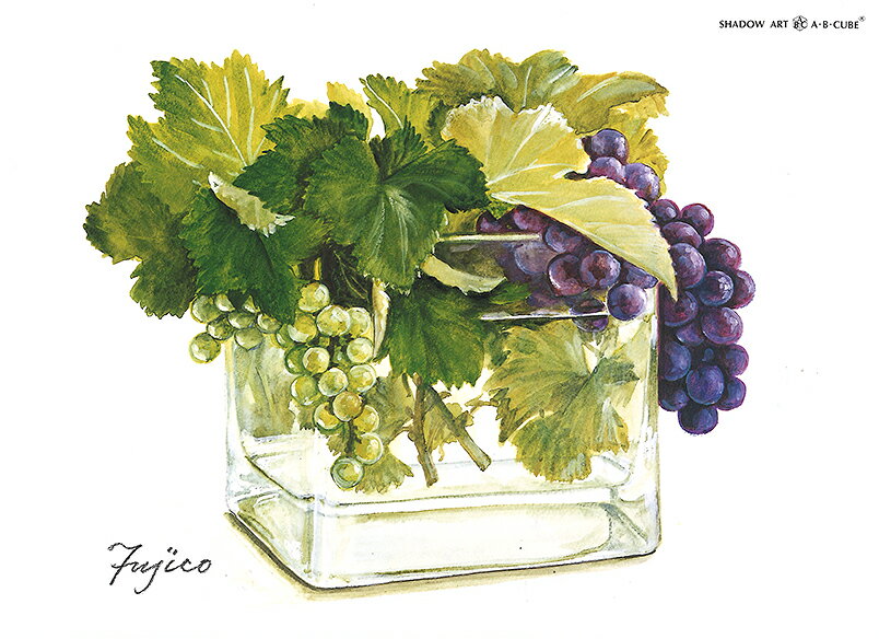 シャドープリントA・B・CUBE【グレープ （ナイアガラと巨峰）】 C152 メール便/宅配便可