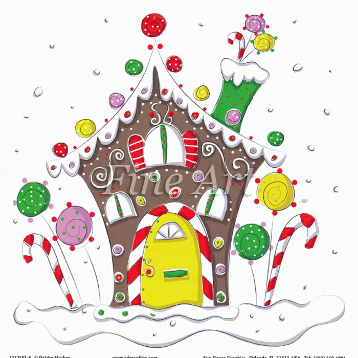 乐天商城 - シャドープリント お菓子の家1 メール便/宅配便可 fa18-309