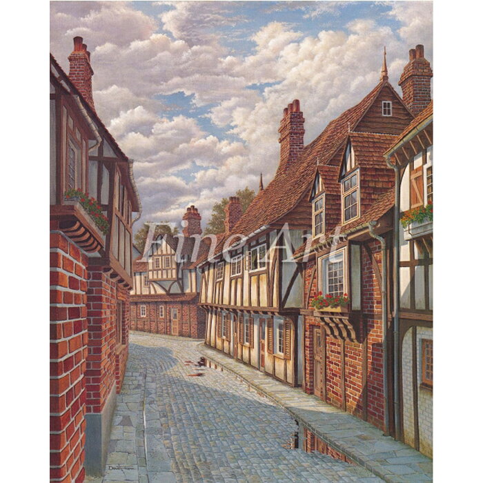 シャドープリント 木組みの家 メール便/宅配便可 fa18-314