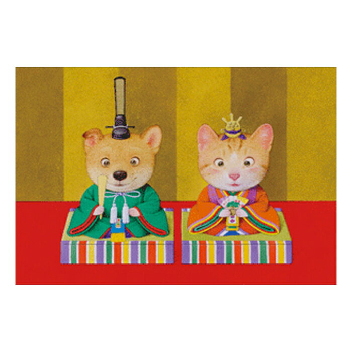 シャドープリント Kunio Sato ポストカード ひな祭り メール便/宅配便可 np-827