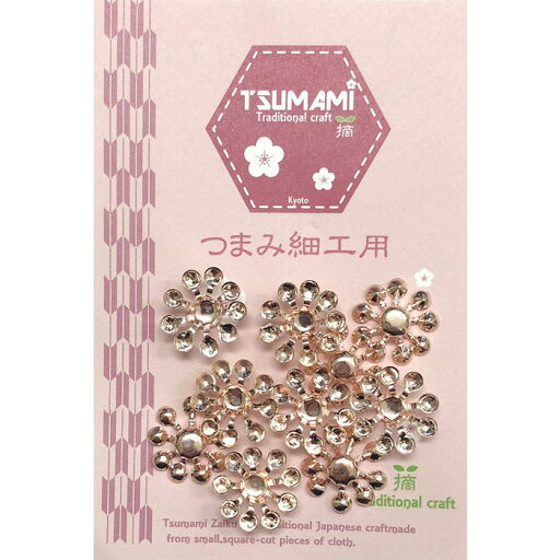 つまみ細工用 座金C ピンクゴールド メール便/宅配便可 tp-60 つまみ細工用 座金C ピンクゴールド メール便/宅配便可 tp-60