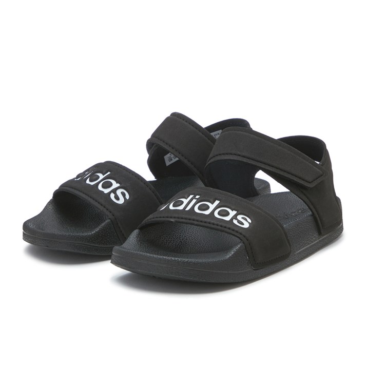 LbY  ADIDAS  AfB_X adilette sandal k AfBb^T_ G26879 BLK WHT