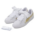 レディース 【PUMA】 プーマ W BASKET HEART GLITTER バスケットハートグリッター 364078 01WH/GOLD