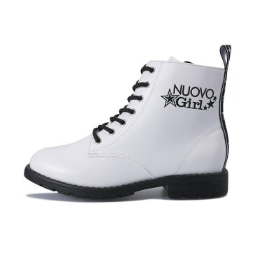 ジュニア 【NUOVO】 ヌオーヴォ LACE UP(19-24) N9265J WHITE