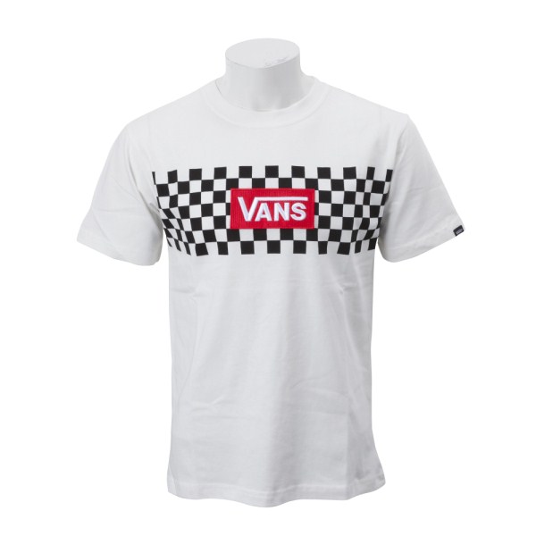 【VANSウェア】Checker S/S Tee WHITE ヴァンズ Tシャツ CD18FW-MT02 WHITE