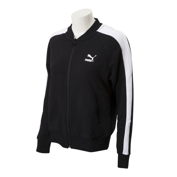 レディース 【PUMA ウェア】 W CLASSICS T7 トラックJK 579050　01ブラック