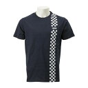 【VANSウェア】Checker Line T-Shirt ヴァンズ ショートスリーブTシャツ CD19SS-MT07 NAVY