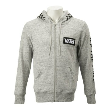 【VANSウェア】VANS CHECKER ZIP UP HOODIE ヴァンズ フーディー・パーカー CD19SS-MC13 H-GRAY